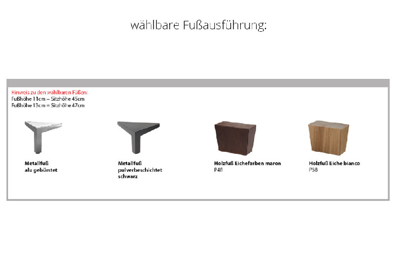Fußausführung