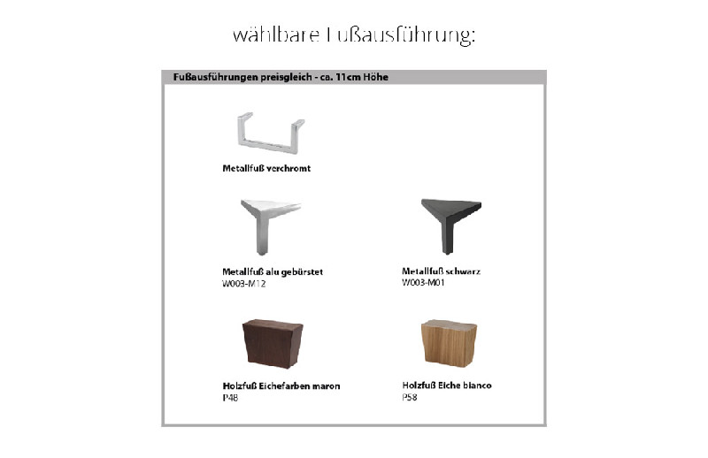 Fußausführung