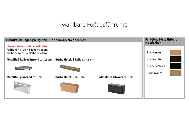 Fußausführung