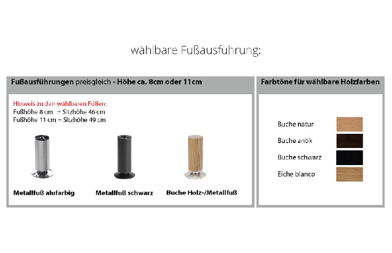 Fußausführung