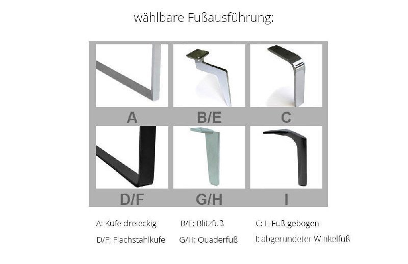Fußausführung