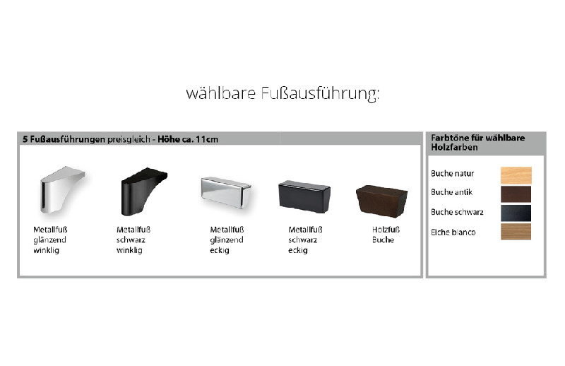 Fußausführung