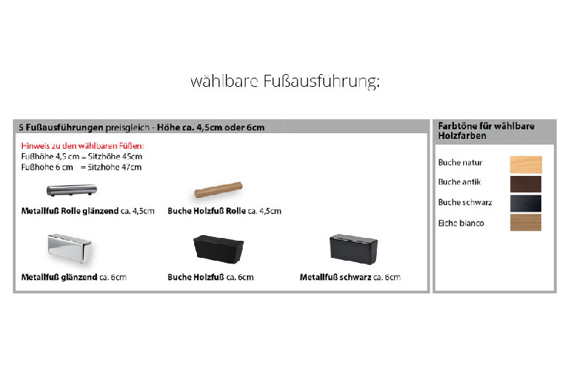 Fußausführung