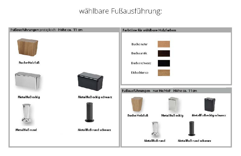 Fußausführung