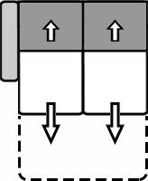 Doppelbett 140 links