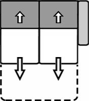 Doppelbett 2x75 rechts