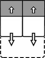 Doppelbett 2x75 Zwischenelement