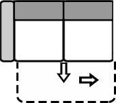 Relaxbett 2,5-sitzig links