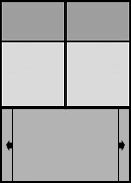 2-Sitzer Zwischenelement