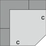 Trapezeckzwischenelement
