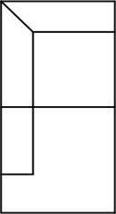 Eckbank tief mit Abschluss