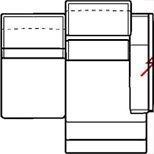 2-Sitzer rechts mit Relaxfunktion