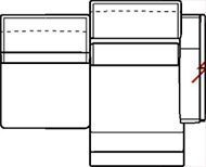 3-Sitzer rechts mit Relaxfunktion