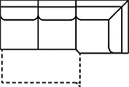 3-Sitzer Zwischenelement + Ecke