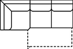 Ecke + 3-Sitzer Zwischenelement