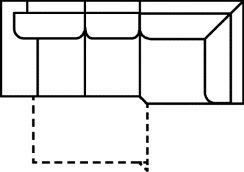 2-Sitzer links + Ecke