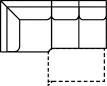 Ecke + 2-Sitzer Zwischenelement