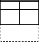 3-Sitzer-Zwischenelement