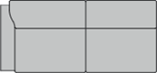 Anreihsofa 2,5-sitzig links