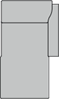 Longchair schmal rechts