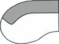 Abschlussteil rund links