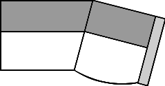 2-Sitzer schräg rund rechts
