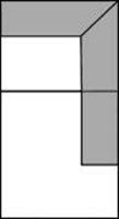 Eckelement + 1-Sitzer medium mit Abschlussteil rechts	