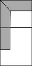 Eckelement + 1-Sitzer mit Abschlussteil links	