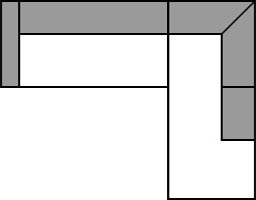 2,5-Sitzer links - Longchair rechts