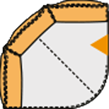 Trapezecke groß links