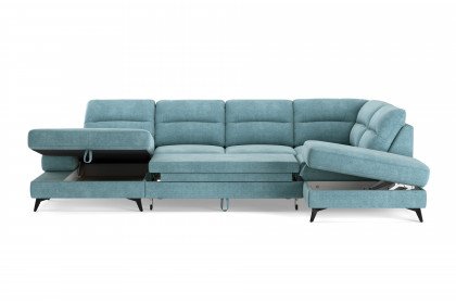 Flavia von COTTA - Wohnlandschaft rechts turquoise