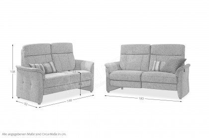 Bastia von Gruber - Polster-Duo blaugrau