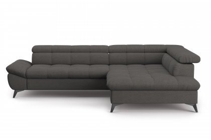 Apollo-LE25 von COTTA - Eckgarnitur rechts dark-grey