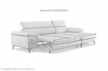 Astra-LE25 von COTTA - Eckgarnitur rechts sand