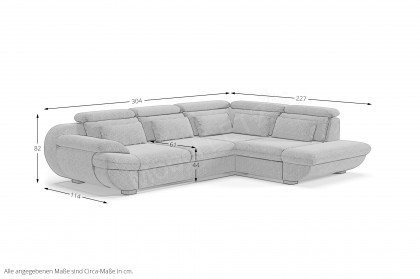 Infinity-LE25 von COTTA - Polsterecke rechts green