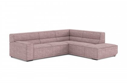 Kubo-LE25 von COTTA - Eckgarnitur rechts old-rose
