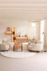 Pearl-LE25 von SCHÖNER WOHNEN - Polstersofa rechts snow