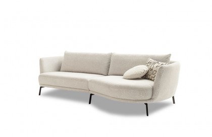 Pearl-LE25 von SCHÖNER WOHNEN - Polstersofa rechts snow