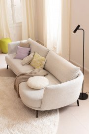 Pearl-LE25 von SCHÖNER WOHNEN - Polstersofa rechts snow