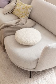 Pearl-LE25 von SCHÖNER WOHNEN - Polstersofa rechts snow
