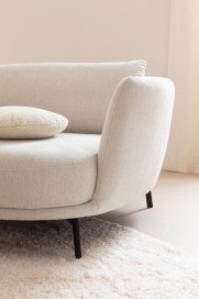 Pearl-LE25 von SCHÖNER WOHNEN - Polstersofa rechts snow