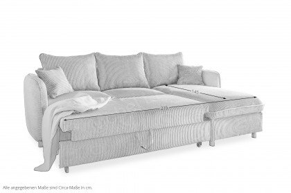 Lauritio von Benformato - Ecksofa Ausführung rechts beige