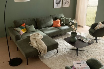 Stage von SCHÖNER WOHNEN - Ecksofa links moos