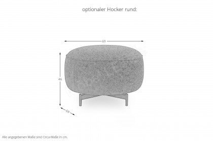 1571 von Himolla - Ecksofa Ausführung links jasmin
