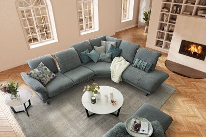 24670 Olivia von Willi Schillig - Ledersofa Variante rechts eucalyptus