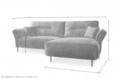 Piatelli von Benformato - Ecksofa Ausführung rechts ocean