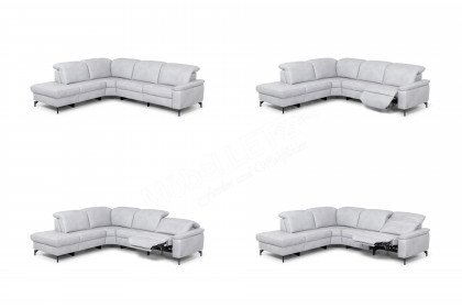 1590 von Himolla - Ledersofa Ausführung links asche