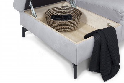 1590 von Himolla - Ledersofa Ausführung links asche