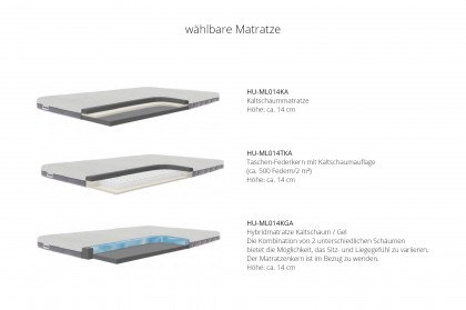 HU-LS23121 von Hukla - Ecksofa rechts mit Schlaffunktion silver