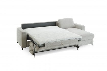 HU-LS23121 von Hukla - Ecksofa rechts mit Schlaffunktion silver